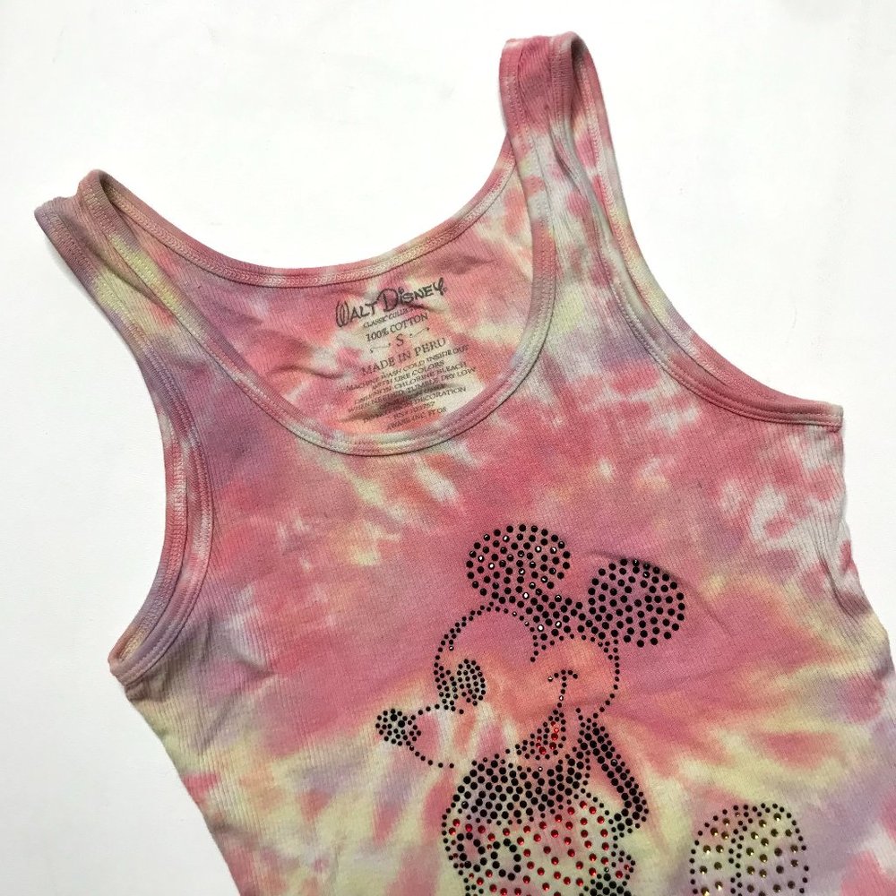Walt Disney tie dye tank top mickey mouse pink - Picture 4 of 7